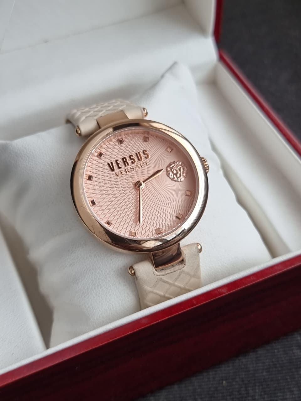 Versus Versace Women's Watch – 36mm, Light Pink Dial & Strap, Rose Gold Case