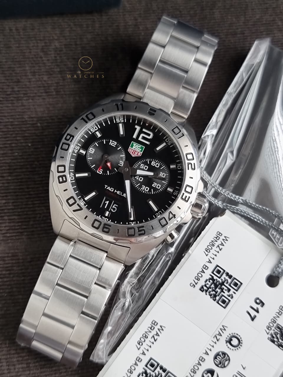 TAG Heuer Formula 1 Date WAZ111A.BA0875 – Quartz, Stainless Steel, 41mm