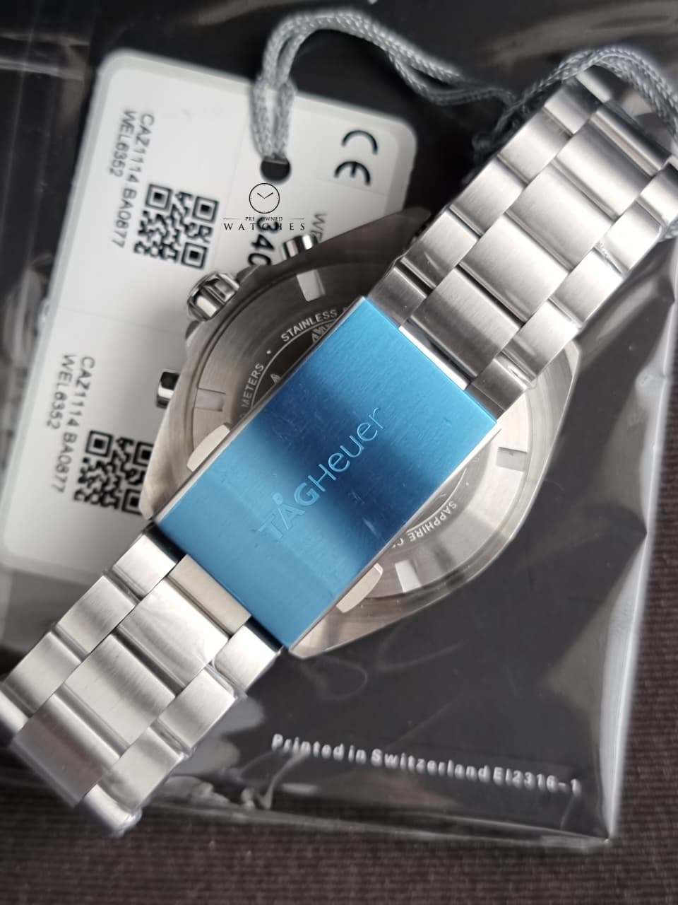 TAG Heuer Formula 1 CAZ1114.BA0877 Men's Chronograph Watch – Blue Dial, Quartz, 41mm Stainless Steel