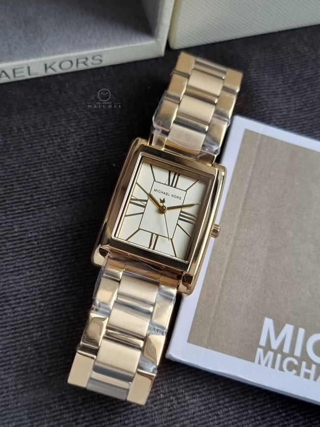 Michael Kors Essex MK4904 Women's Watch – Stainless Steel, Quartz, Elegant Fashion Design Hover Image