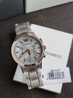 Emporio Armani Men’s Quartz Stainless Steel Black Dial 43mm Watch AR11077
