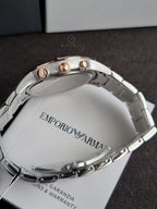 Emporio Armani Men’s Quartz Stainless Steel Black Dial 43mm Watch AR11077