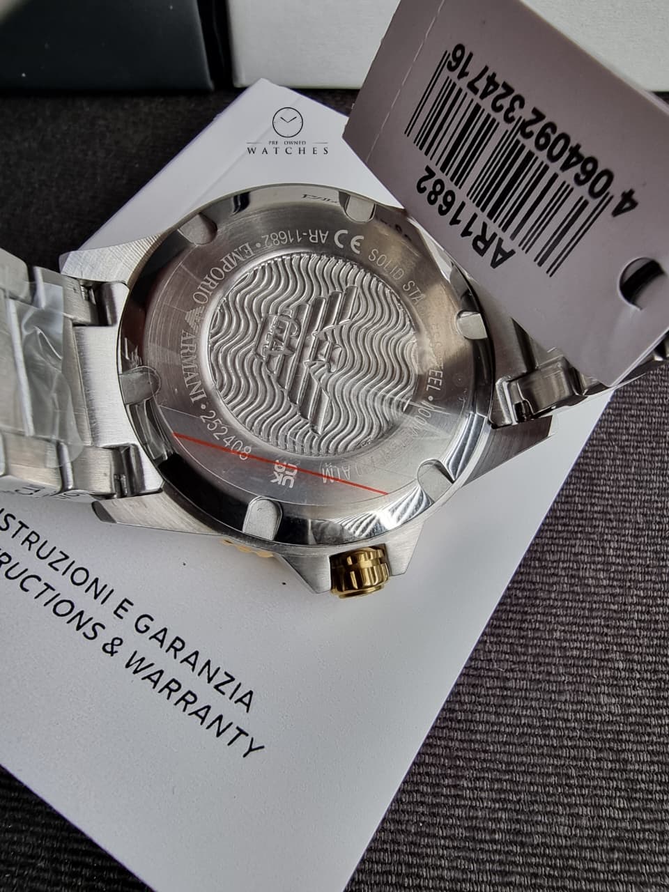 Emporio Armani World Explorer A11682 Men's Watch – Blue Dial, Stainless Steel, Quartz