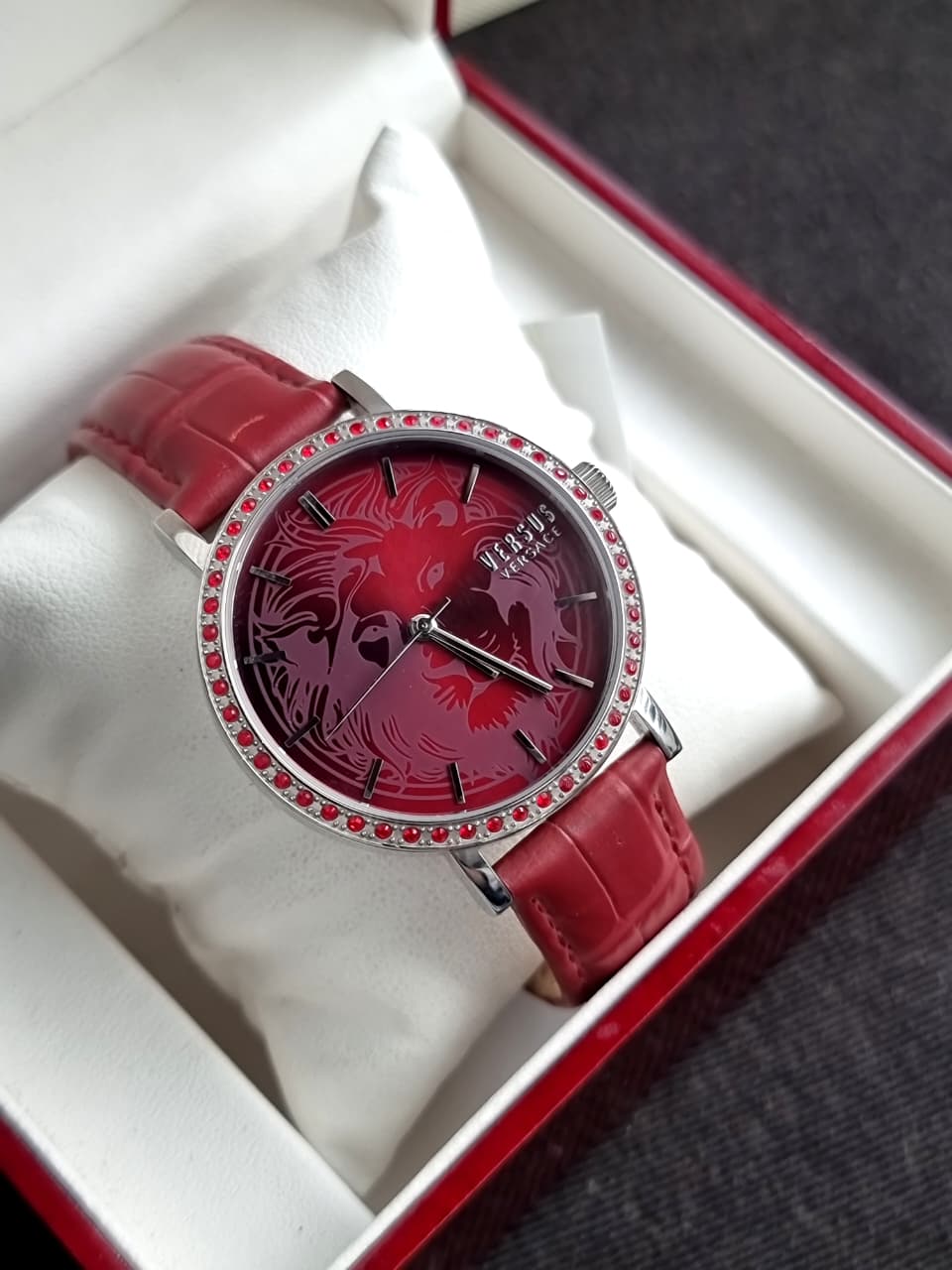 Versus Versace Red Dial Red Strap Ladies Watch