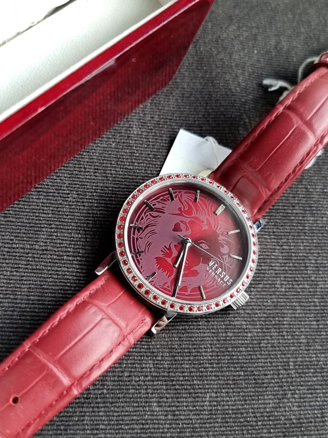 Versus Versace Red Dial Red Strap Ladies Watch Hover Image