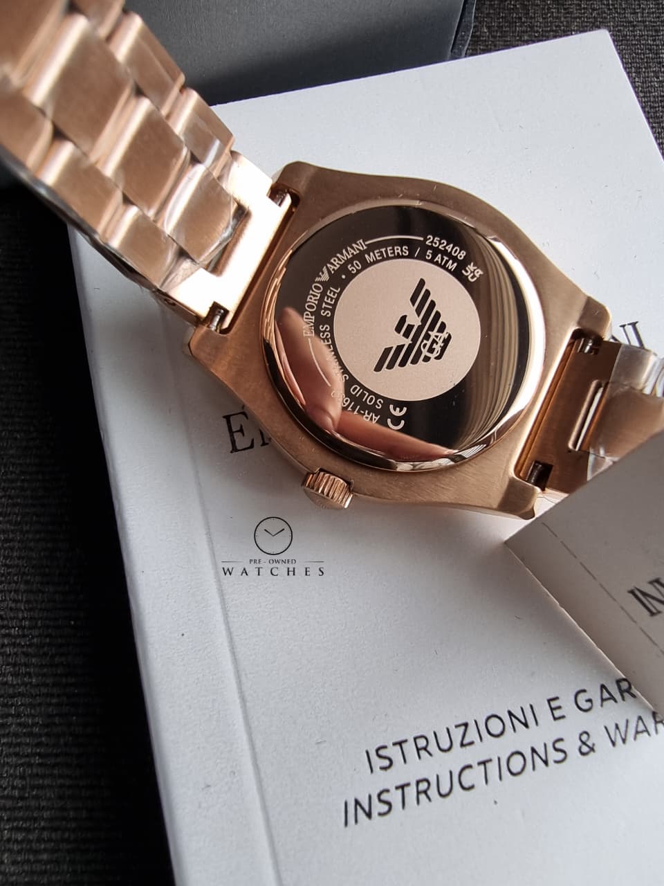 Emporio Armani Federica AR11639 Women's Watch – Rose Gold, Quartz, Stainless Steel Elegance
