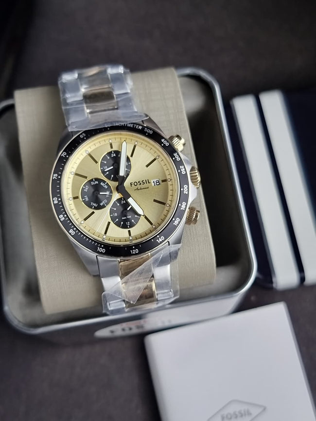Fossil FS6126 Autocross Multifunction Men's Watch – Stainless Steel, Quartz, Sport Chronograph Style Hover Image