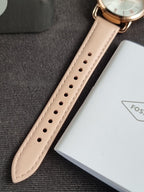 Fossil Copeland ES4823 Women's Watch – 34mm Rose Gold, Stainless Steel Case, Leather Strap, Quartz
