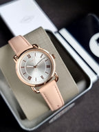 Fossil Copeland ES4823 Women's Watch – 34mm Rose Gold, Stainless Steel Case, Leather Strap, Quartz