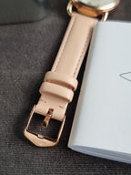 Fossil Copeland ES4823 Women's Watch – 34mm Rose Gold, Stainless Steel Case, Leather Strap, Quartz