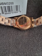 Marc by Marc Jacobs MBM3200 Women's Watch – Rose Gold Dial, 21mm, Stainless Steel, Quartz