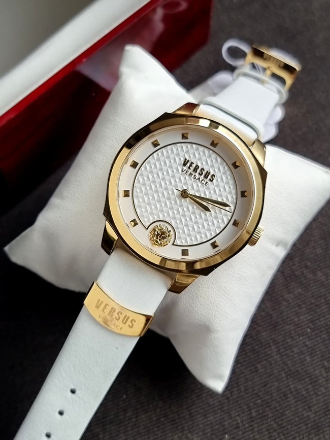 Versus Versace Golden Casing 42mm Dial Quartz Watch Hover Image