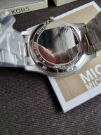 Michael Kors MK8988 Watch – Slim Runway, 42mm, Blue Dial, Stainless Steel, Quartz