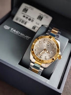 TAG Heuer Aquaracer WBD1120.BB0930 Men's Watch – 41mm, Two-Tone Steel, Quartz Diver