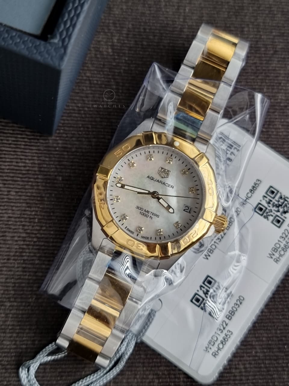 TAG Heuer Aquaracer Date WBD1322.BB0320 Women's Watch – 32mm, Two-Tone Steel, Quartz