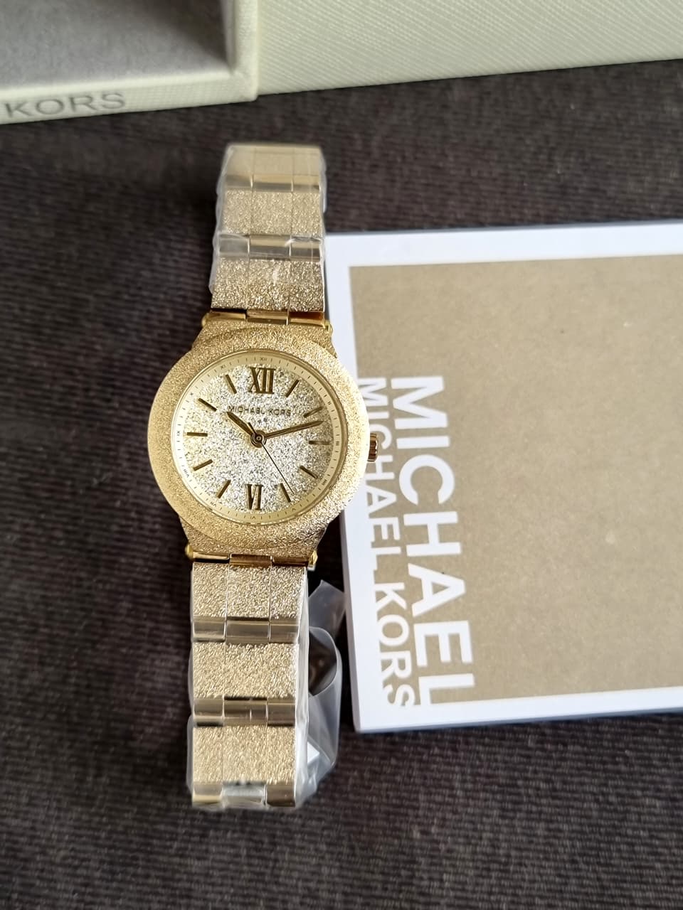 Michael Kors Petite Billie Frosted Gold-Tone Watch – MK7554