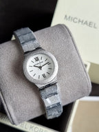 Michael Kors Petite Billie Frosted Silver-Tone Watch – MK7555