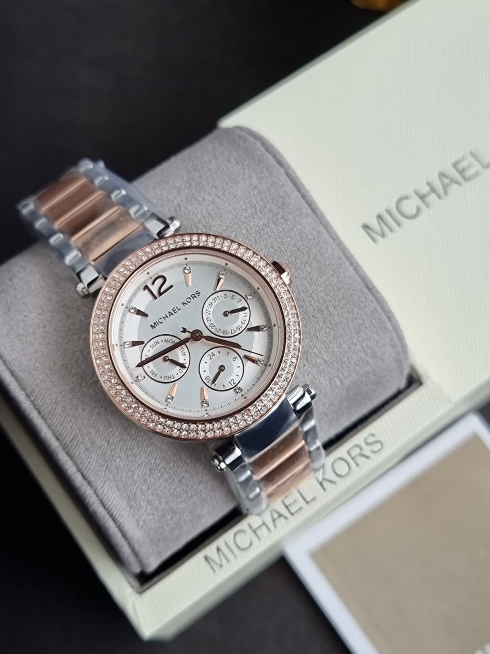 Michael Kors Parker Multifunction Two-Tone Watch – MK6301