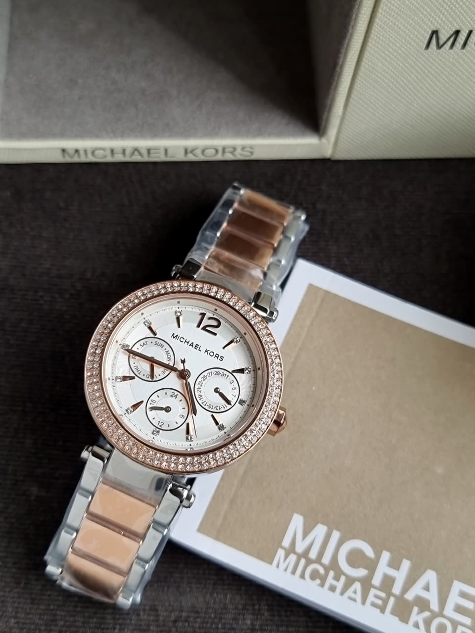 Michael Kors Parker Multifunction Two-Tone Watch – MK6301