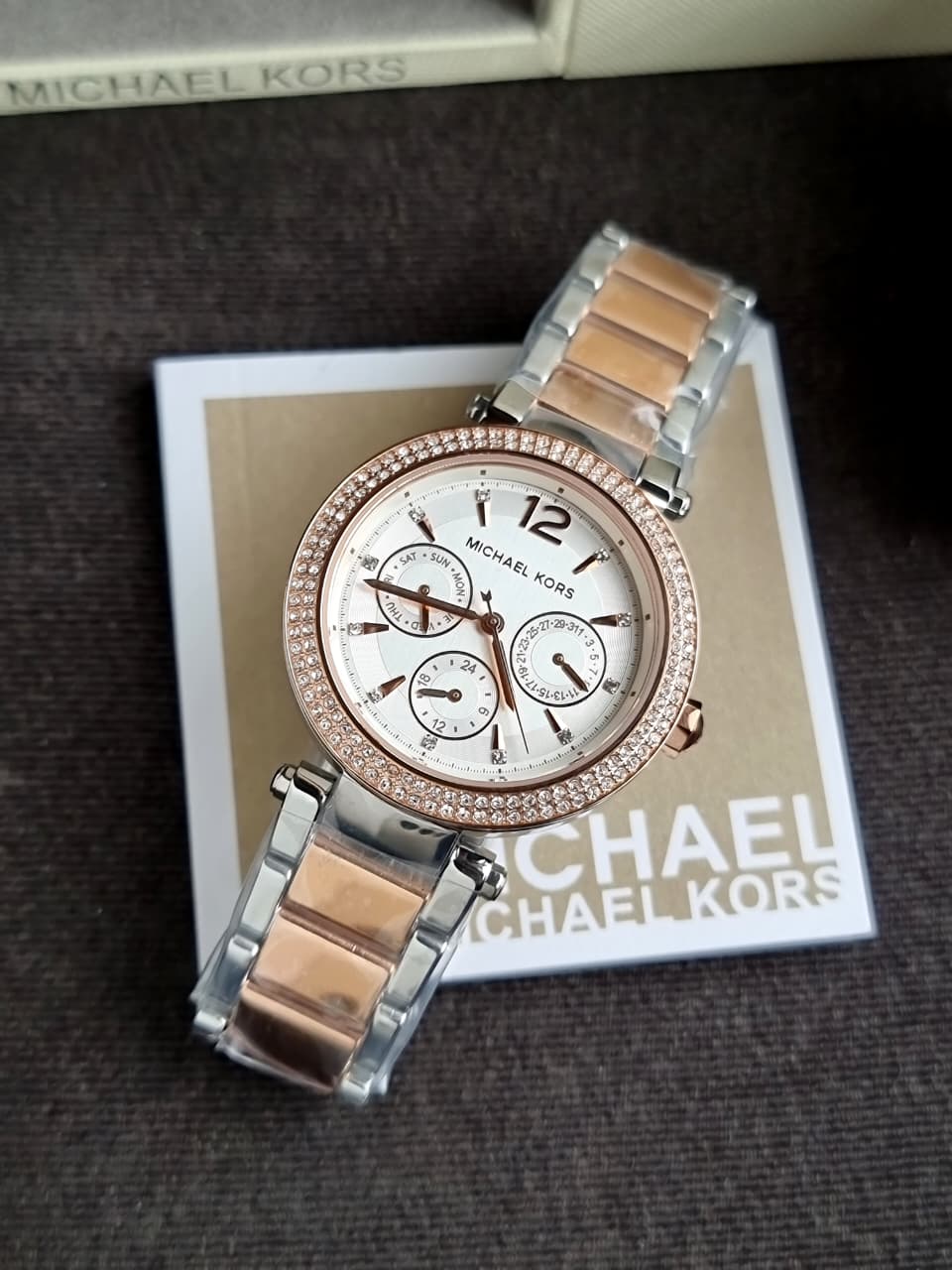 Michael Kors Parker Multifunction Two-Tone Watch – MK6301