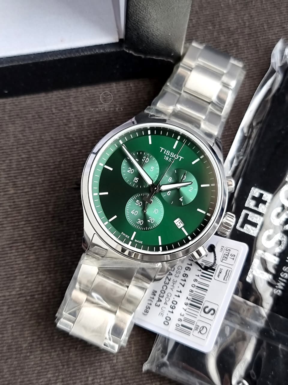 Tissot Chrono XL Classic Green Dial Stainless Steel Men's Watch – T116.617.11.091.00