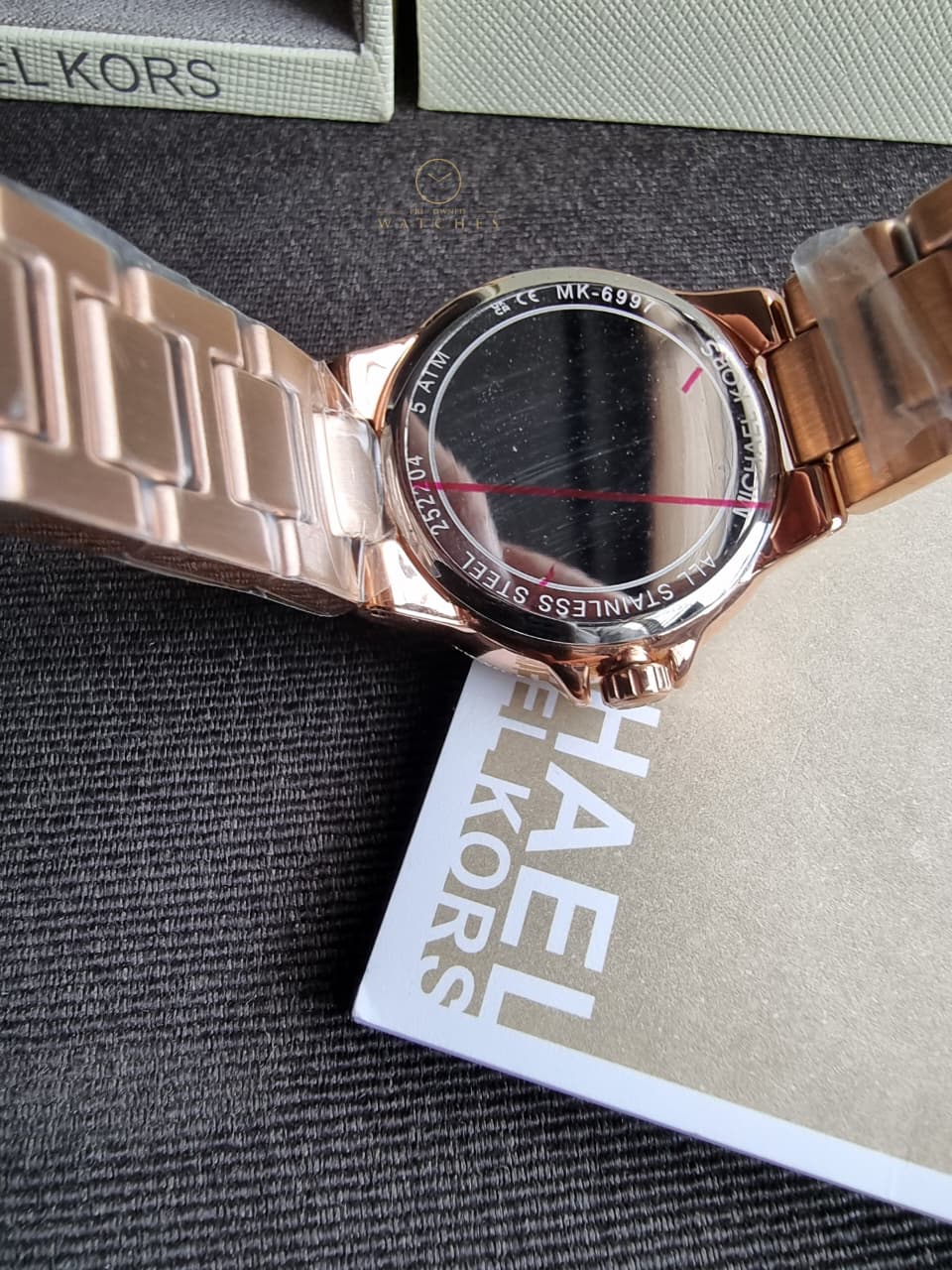 Michael Kors Mini Camille Pavé Rose Gold Stainless Steel Women's Watch – MK6997