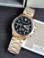 Michael Kors Runway Bronze Chronograph Stainless Steel Men's Watch – MK8227