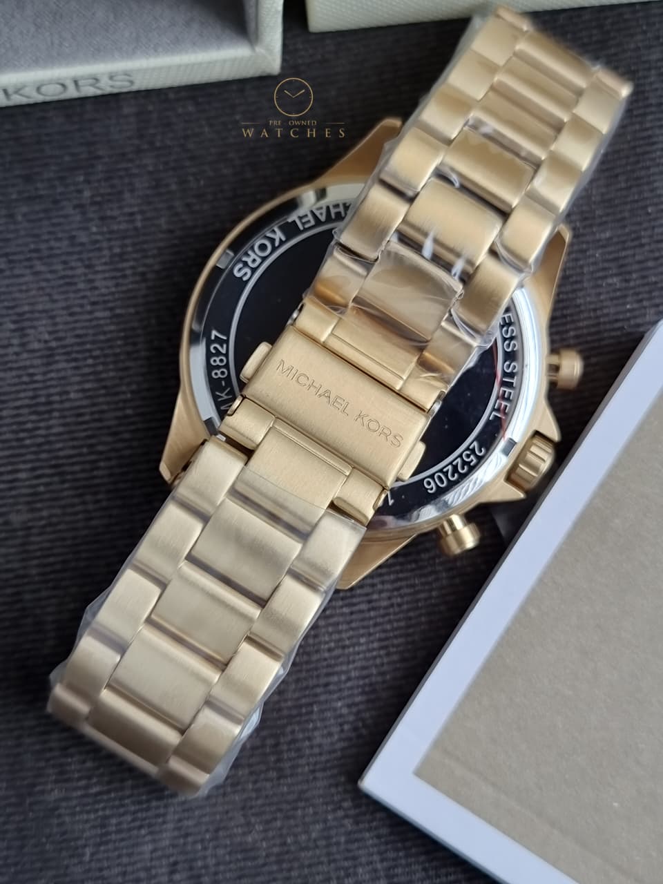 Michael Kors Runway Bronze Chronograph Stainless Steel Men's Watch – MK8227