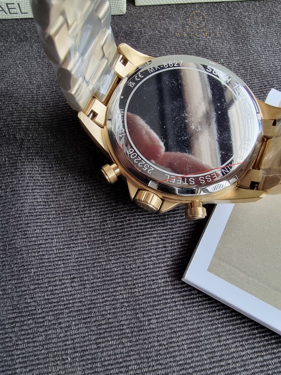 Michael Kors Runway Bronze Chronograph Stainless Steel Men's Watch – MK8227