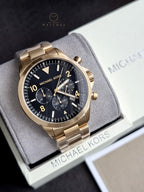Michael Kors Runway Bronze Chronograph Stainless Steel Men's Watch – MK8227