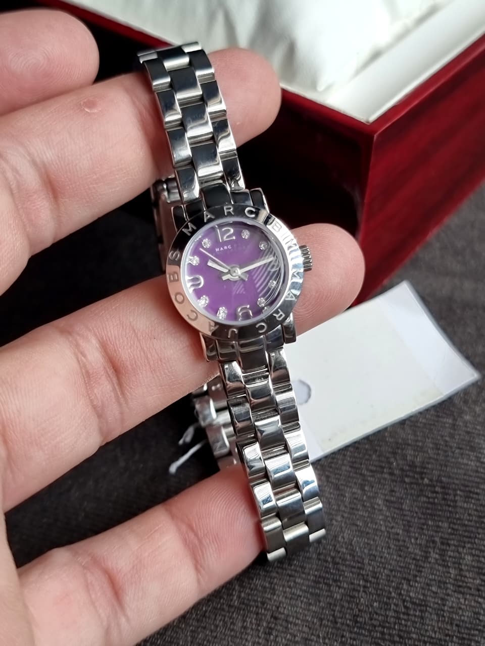 Marc by Marc Jacobs MBM3228 Purple Dial Stainless Steel Women’s Watch