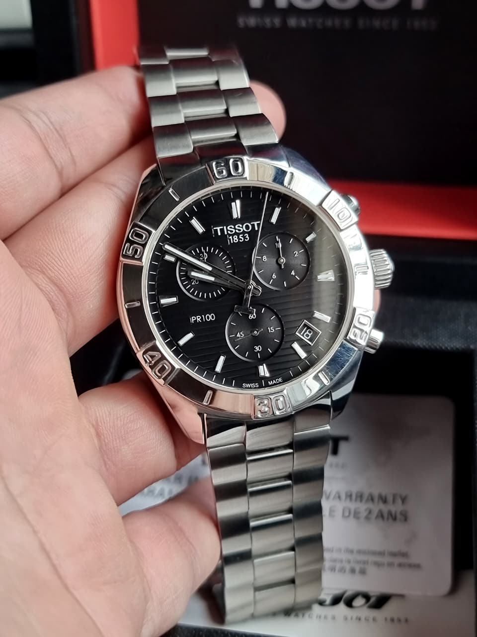 Tissot PR 100 Sport Gent Chronograph Black Dial Stainless Steel Men’s Watch – T101.617.11.051.00