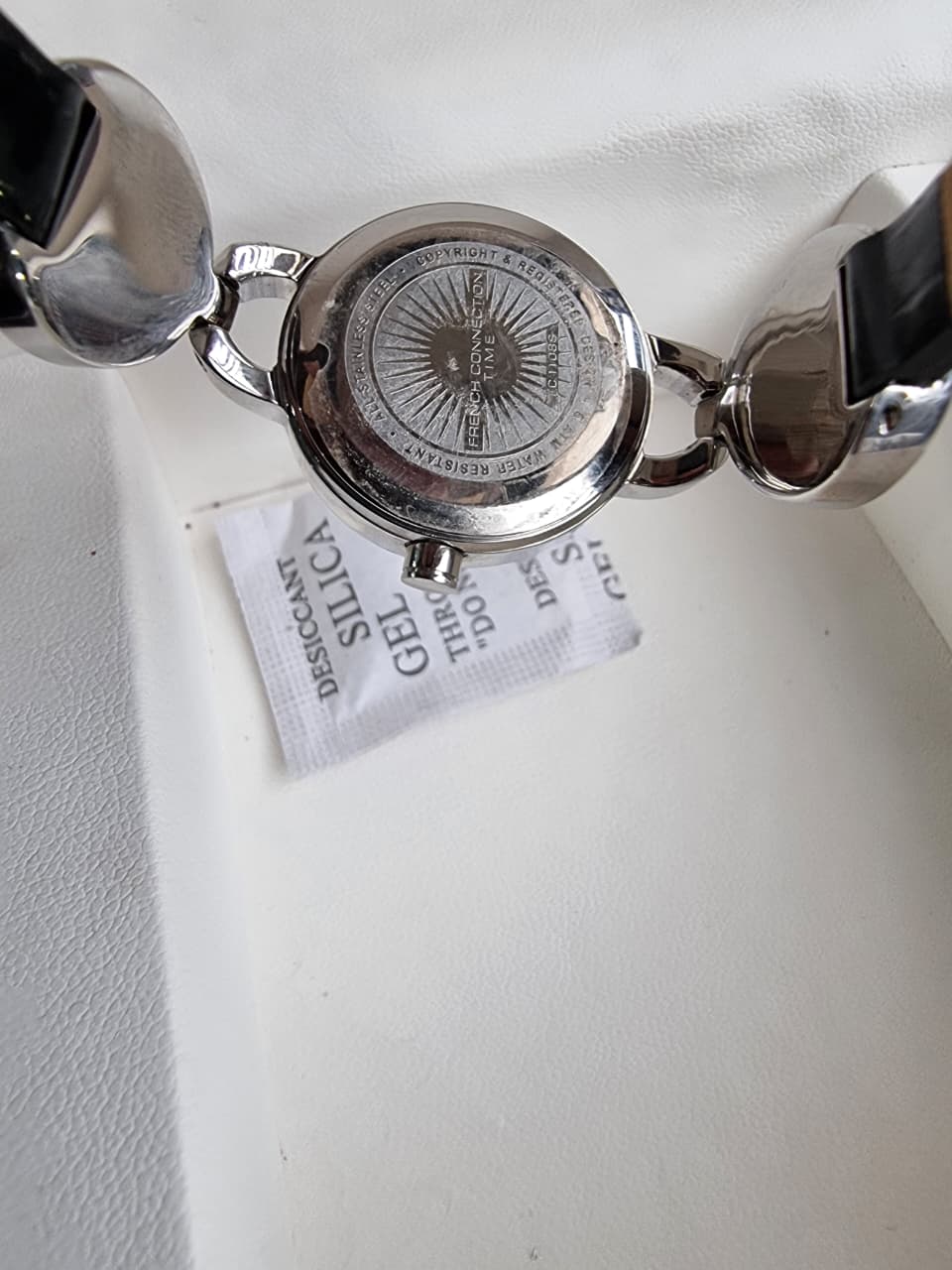 French Connection Women’s Analog Watch – FC1108S (Black Strap)
