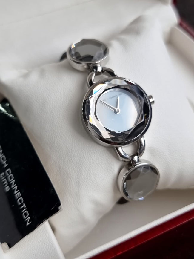 French Connection Women’s Analog Watch – FC1108S (Black Strap) Hover Image