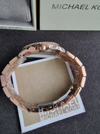 Michael Kors Oversized Camille Pavé Rose Gold Watch – MK6961