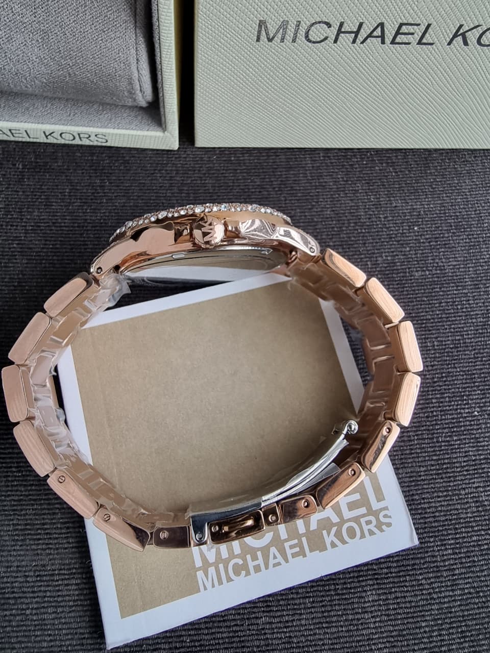 Michael Kors Oversized Camille Pavé Rose Gold Watch – MK6961