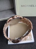 Michael Kors Oversized Camille Pavé Rose Gold Watch – MK6961
