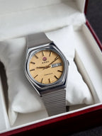 Rado Vintage Automatic 34mm Golden Dial Silver Chain