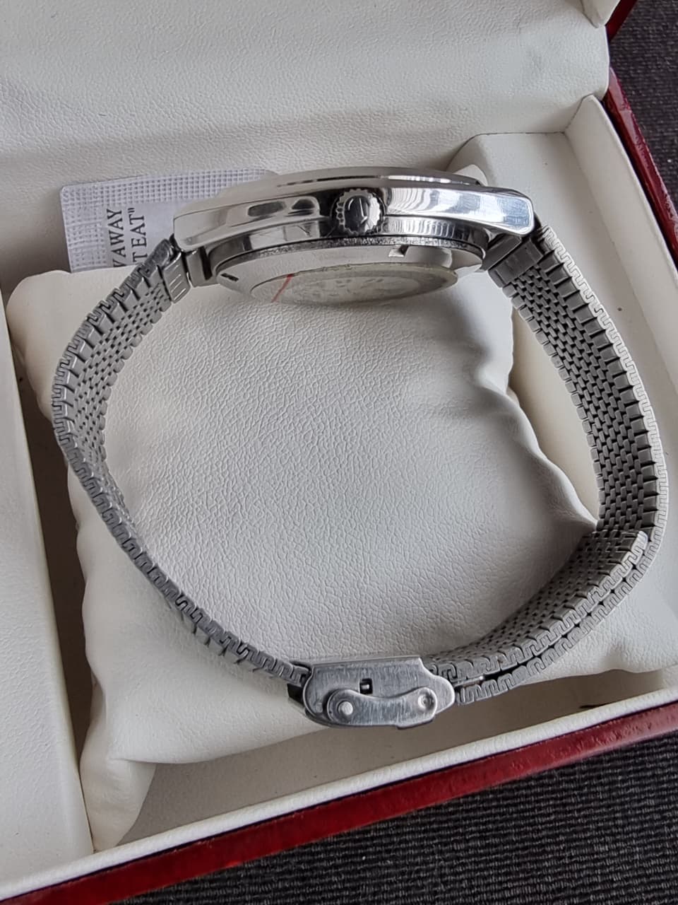 Rado Vintage Automatic 34mm Golden Dial Silver Chain