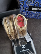 Just Cavalli Specchio Snake Red Dial Ladies Watch Item No. JC1L323M0035
