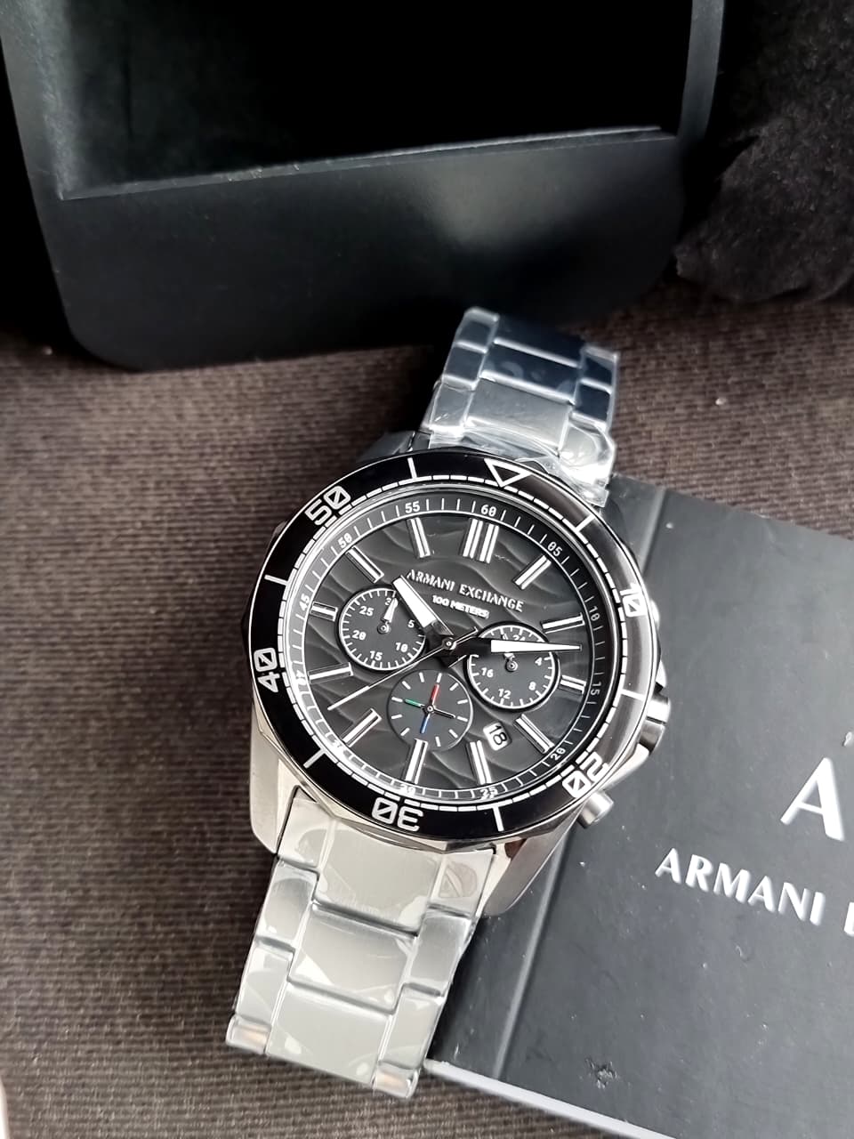 Armani Exchange Spencer Chronograph Gunmetal Stainless Steel Men's Watch – AX1959