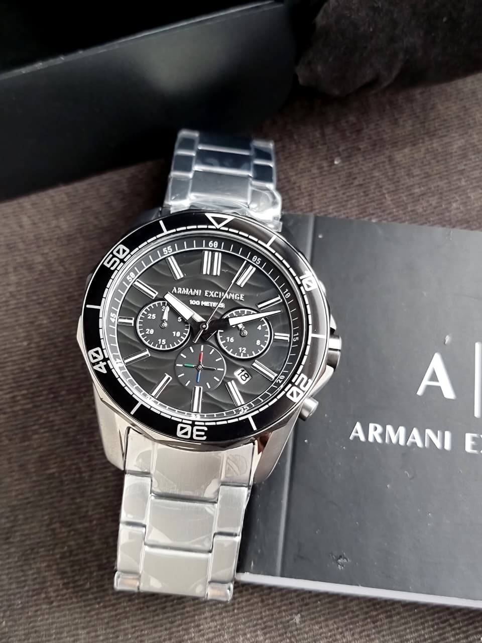 Armani Exchange Spencer Chronograph Gunmetal Stainless Steel Men's Watch – AX1959
