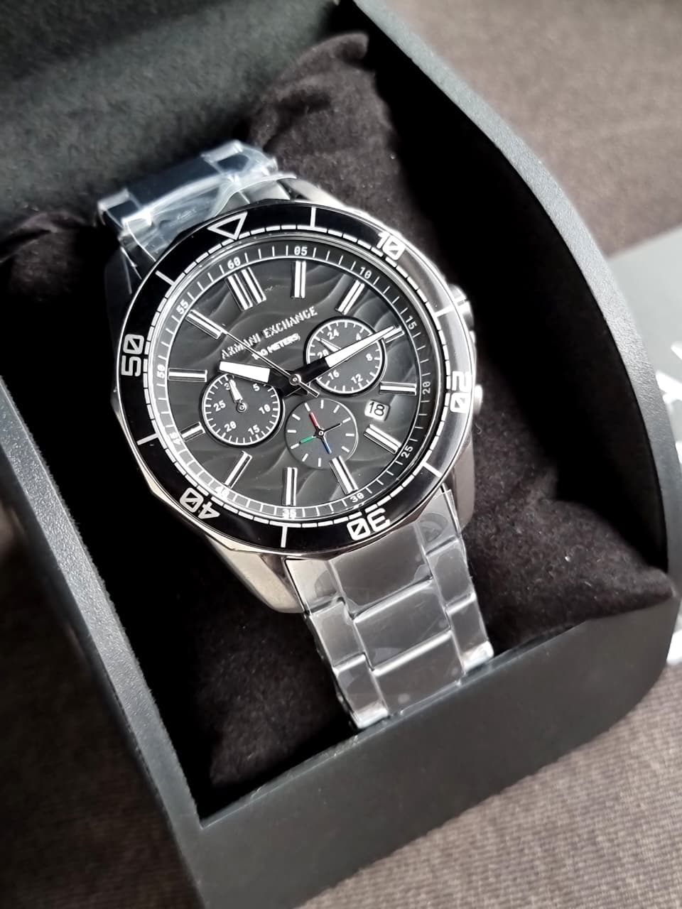 Armani Exchange Spencer Chronograph Gunmetal Stainless Steel Men's Watch – AX1959