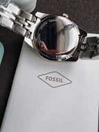 Fossil Scarlette Three-Hand Date Two-Tone Stainless Steel Watch (ES5388)