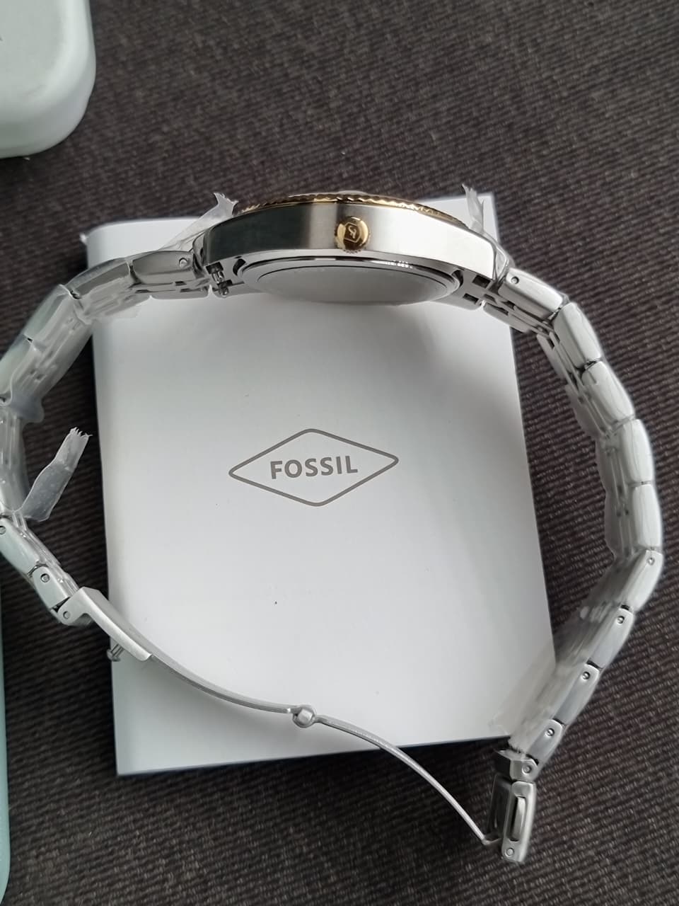 Fossil Scarlette Three-Hand Date Two-Tone Stainless Steel Watch (ES5388)