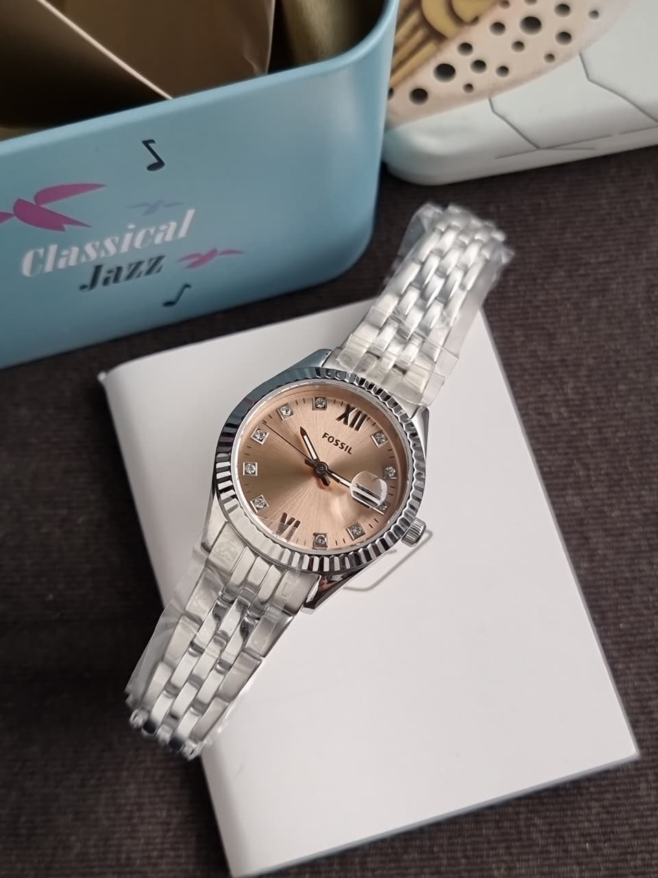 Fossil Scarlette Micro Gold toned/Steel 28mm ES5150