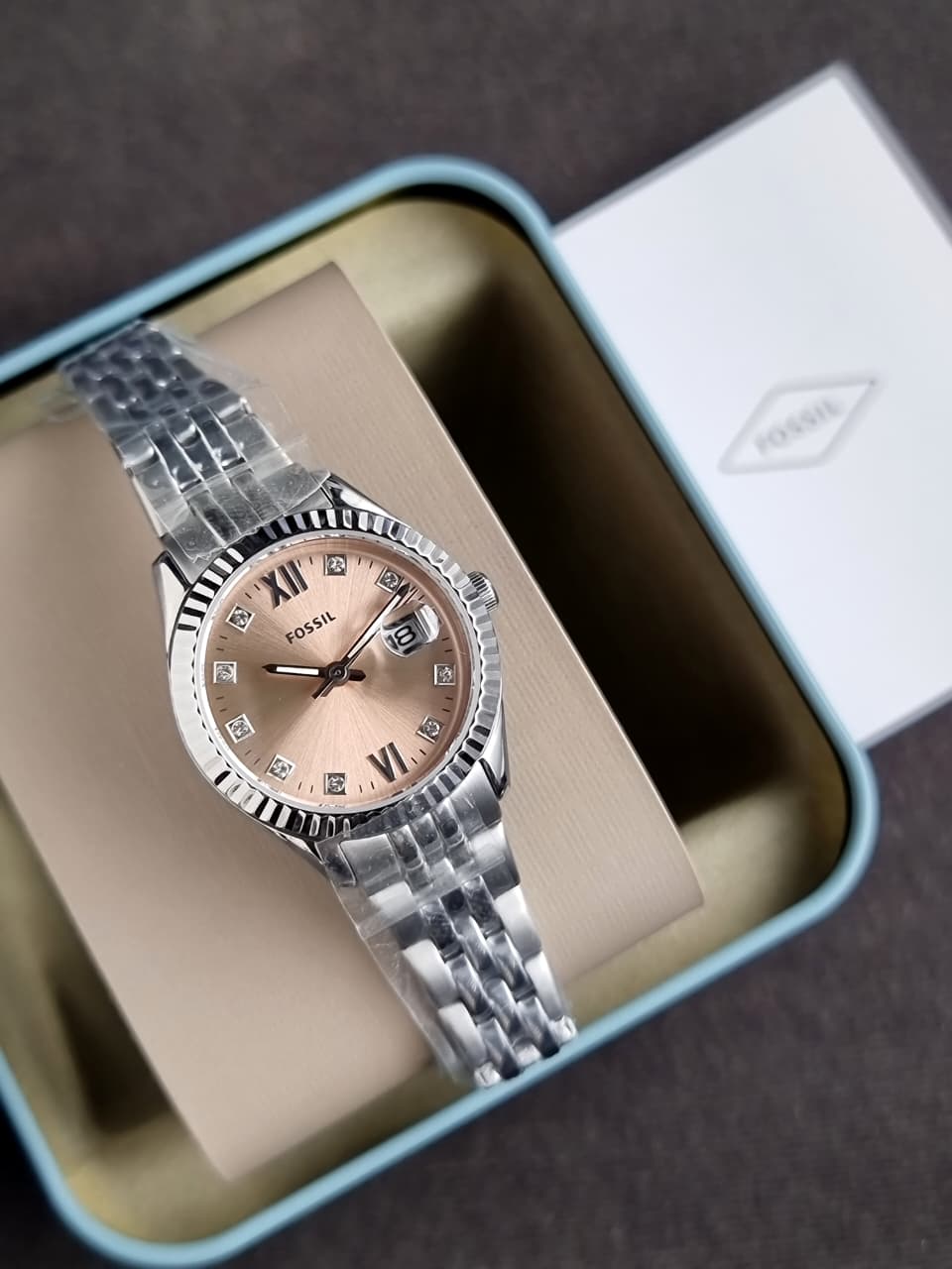 Fossil Scarlette Micro Gold toned/Steel 28mm ES5150