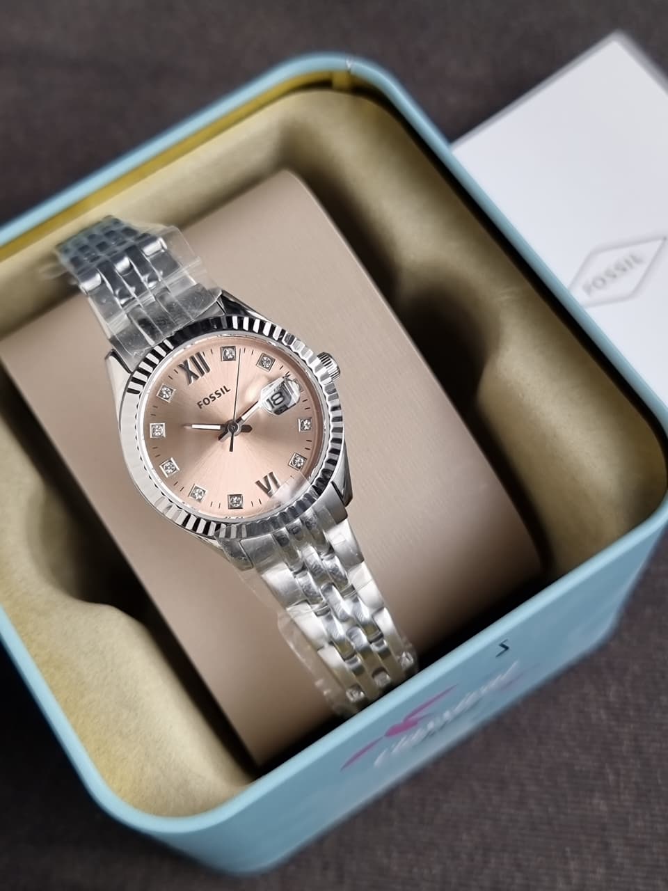 Fossil Scarlette Micro Gold toned/Steel 28mm ES5150