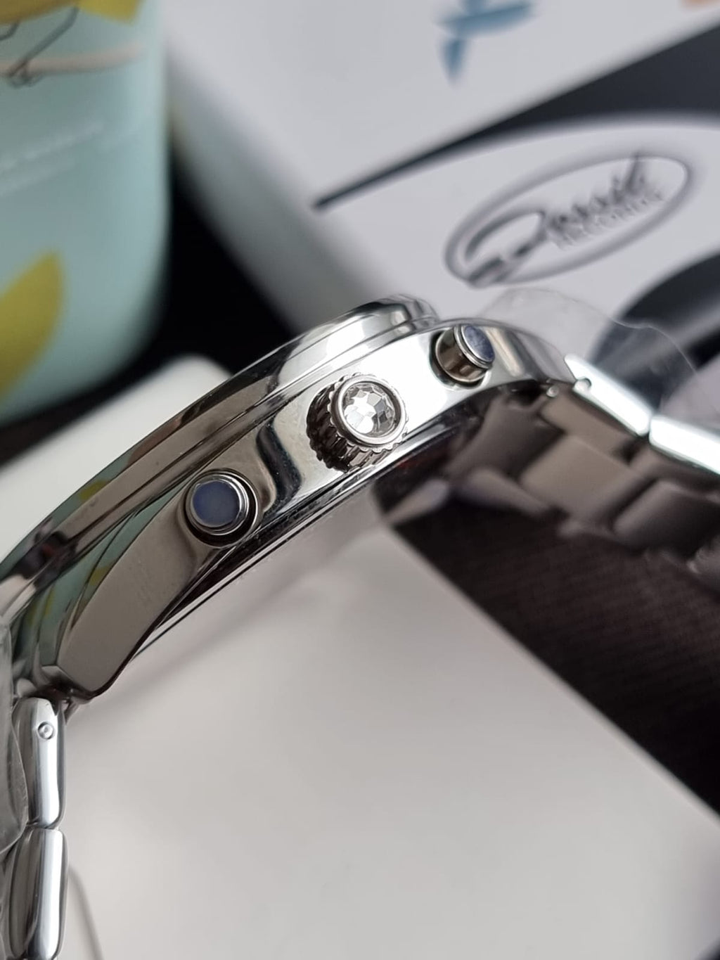 Fossil Vale Chronograph Quartz Silver Dial Ladies Watch – BQ3657