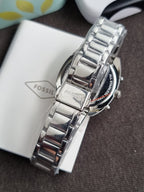 Fossil Vale Chronograph Quartz Silver Dial Ladies Watch – BQ3657